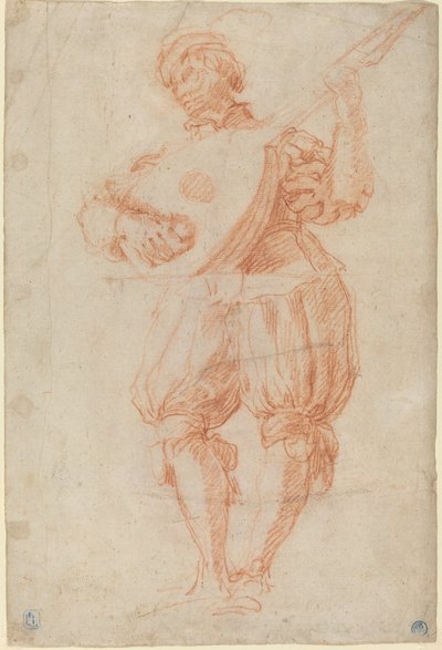 Homme jouant du luth - Matteo Rosselli