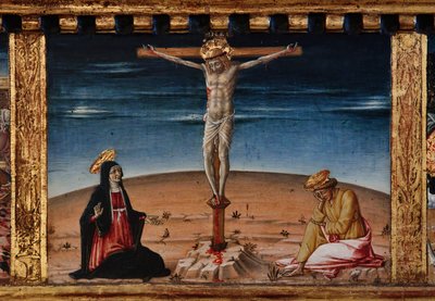 Madone et Enfant avec les Saints Jacques, Augustin, Bernardin et Marguerite, premières décennies du 14ème siècle - Matteo di (c.1430 95) Giovanni