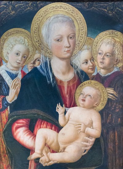 Madone et Enfant avec des anges - Matteo di (c.1430 95) Giovanni