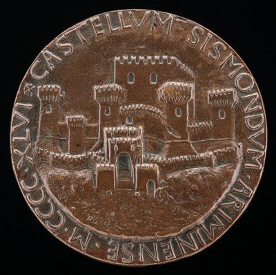 Le château de Rimini [verso], 1446 - Matteo di Andrea de Pasti