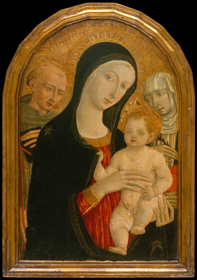 Madone et Enfant avec les saints François et Catherine de Sienne, vers 1476-80 - Matteo di Giovanni