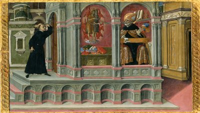 La vision de Saint Augustin des saints Jérôme et Jean-Baptiste, 1476 - Matteo di Giovanni