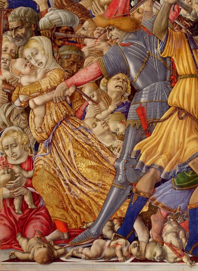 Le Massacre des Innocents, (détail) - Matteo di Giovanni di Bartolo