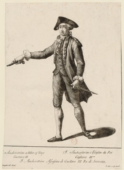 Jacob Johan Anckarström 1762-1792, 1792 - Matthäus Albrecht Lotter