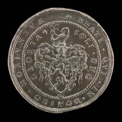 Armes et inscription [verso], 1592 - Matthäus Carl