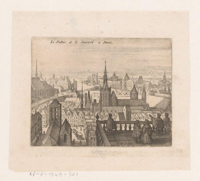 Le Pallais et le Louvre à Paris - Matthäus Merian (I)