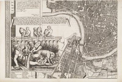 Carte de Rome. Partie inférieure gauche - Matthaus Greuter