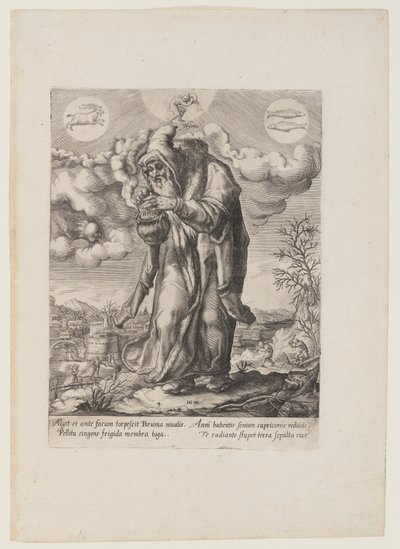 Hiver, extrait des Quatre Saisons - Matthaus Greuter