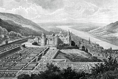 Château de Heidelberg, Allemagne, en 1620 - Matthaus Merian