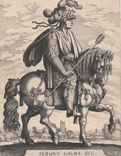 Empereur Galba à cheval, de 