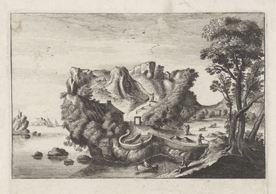 Paysage anthropomorphique en forme de tête d