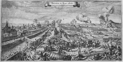 La Bataille de Prague en octobre 1648, 1648 - Matthaus the Elder Merian