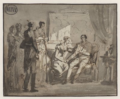 La reine Wilhelmina rend visite au prince d