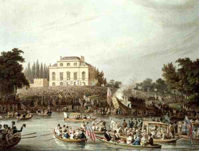 Arrivée des Bateliers à la Maison de Brandenburgh - Matthew Dubourg