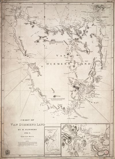 Carte de la Terre de Van Diemen, feuille VI - Matthew Flinders