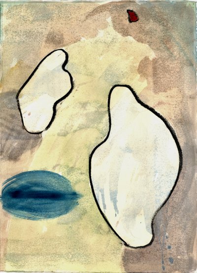 Du Serie Douce Le Matin 3, 2021 (aquarelle et fusain) - Matthew Hilton