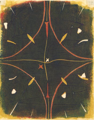 Mandala Débordé, 2012 (linocut) - Matthew Hilton