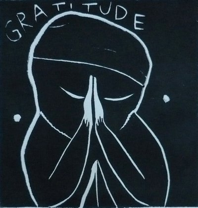 gratitude, 2005 (linoprint) - Matthew Hilton