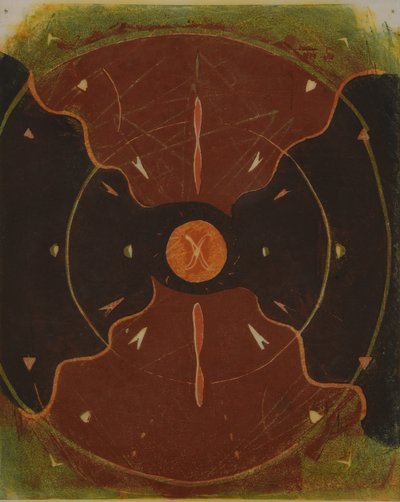 mandala 1, 2013 (linogravure) - Matthew Hilton