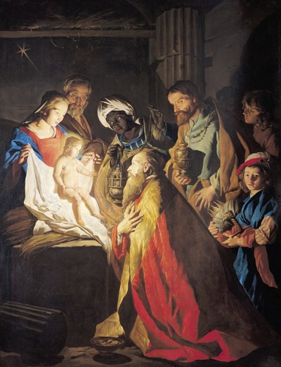 Ordo liturgique/Dimanche 03 décembre 2023/Premier dimanche de l'Avent - Page 2 Matthias%20Stomer%20-%20The%20Adoration%20of%20the%20Magi%20%20-%20(MeisterDrucke-102781)