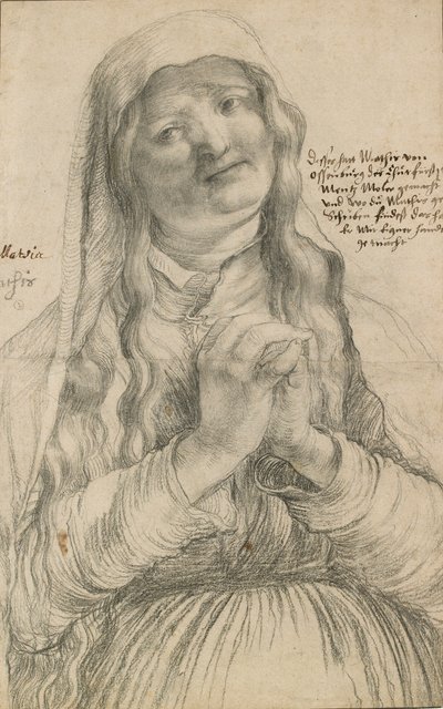 Une Femme Âgée avec les Mains Jointes - Matthias Gruenewald