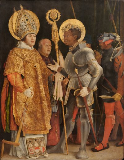 Rencontre de saint Érasme et de saint Maurice - Matthias Grünewald