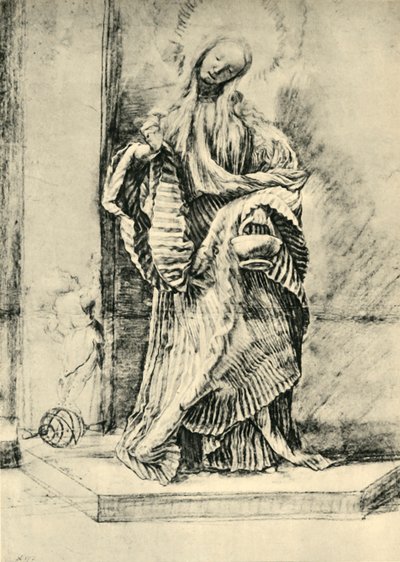 Sainte Dorothée avec un panier de fleurs - Matthias Gruenewald