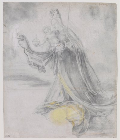 Vierge et Enfant dans les Nuages - Matthias Grünewald