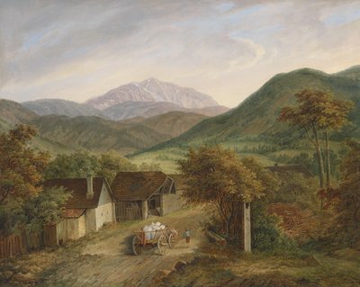 Matthias Rudolf Toma Vue sur le Schneeberg 1860 - Matthias Rudolf Toma