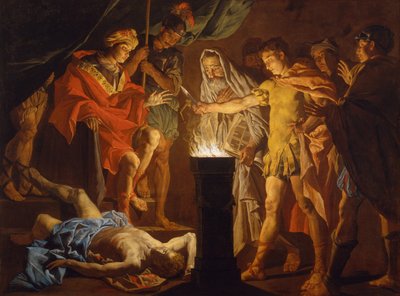 Mucius Scaevola en présence de Lars Porsenna, années 1640 - Matthias Stomer