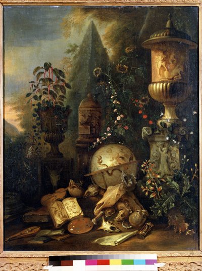 Vanité, nature morte au vase - Matthias Withoos