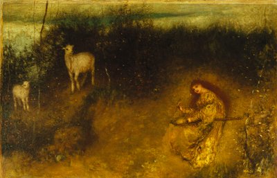 Une fille avec des chèvres, 1875 - Matthijs Maris