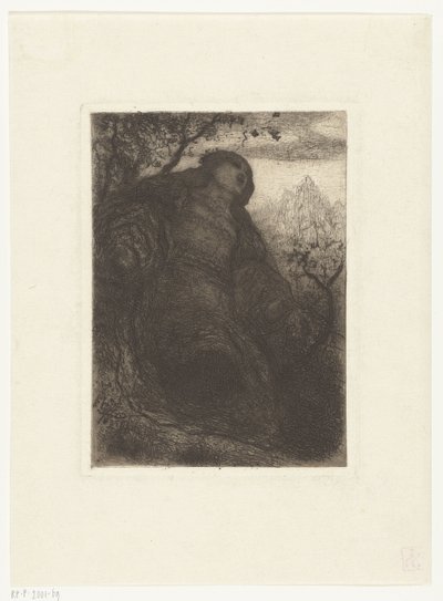 Femme sous un arbre - Matthijs Maris
