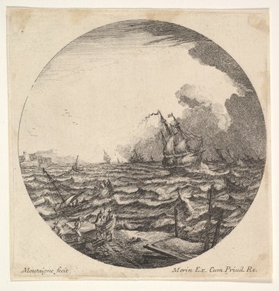 Tempête dans une composition ronde - Matthijs van Plattenberg
