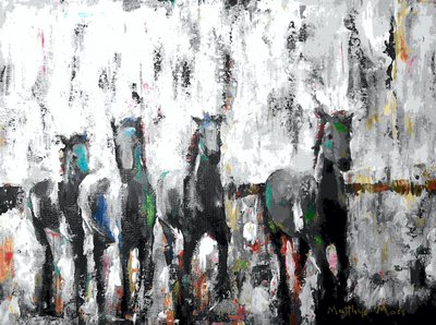 Chevaux au galop - Matthys Moss