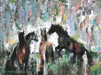 Des chevaux sauvages pleins d