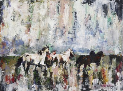Chevaux abstraits pleins de vie - Matthys Moss