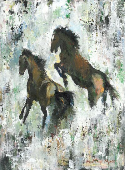 Des chevaux sauvages au galop - Matthys Moss