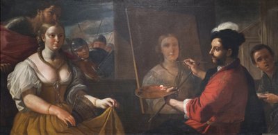 Apelles peint le portrait de Campaspe, amante d