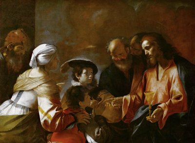 Christ bénissant les enfants, c. 1635 - Mattia Preti