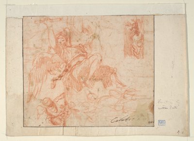 Ange volant et autres figures - Mattia Preti