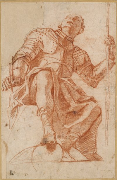 Étude pour un chevalier de Malte, milieu du XVIIe siècle - Mattia Preti