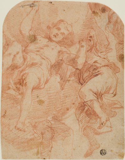 Étude de deux anges - Mattia Preti