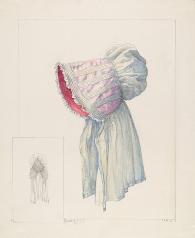 Bonnet de bébé, vers 1937 - Maud M Holme