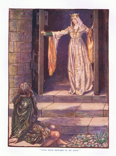 Trouvez votre récompense dans mon amour, illustration de Contes de fées de Lady Ann, 1914 - Maud Tindal Atkinson