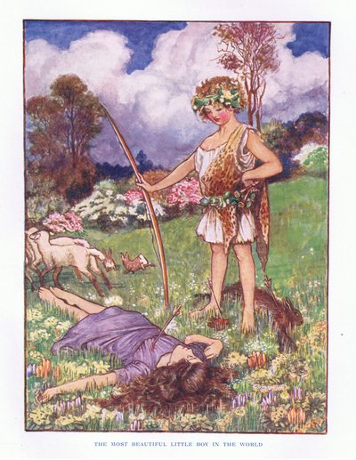 Le plus beau petit garçon du monde, illustration de Contes de fées de Lady Ann, 1914 - Maud Tindal Atkinson