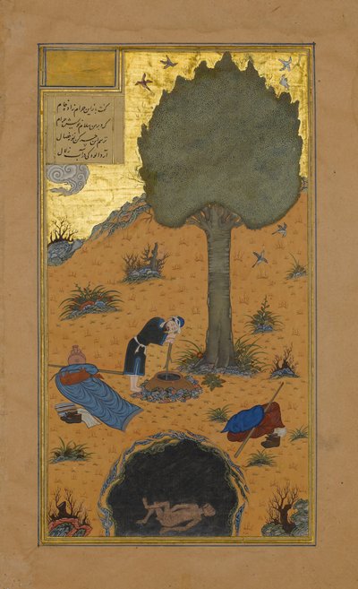Comment un fanfaron a été noyé dans un puits, Folio 33v d