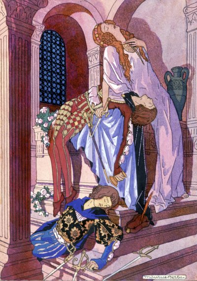 La mort de Roméo et Juliette, vers 1930 (illustration) - Maurice Berty