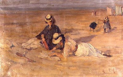 Sur la plage - Maurice Blieck