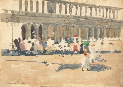 Caffè Florian à Venise, 1898-1899 - Maurice Brazil Prendergast